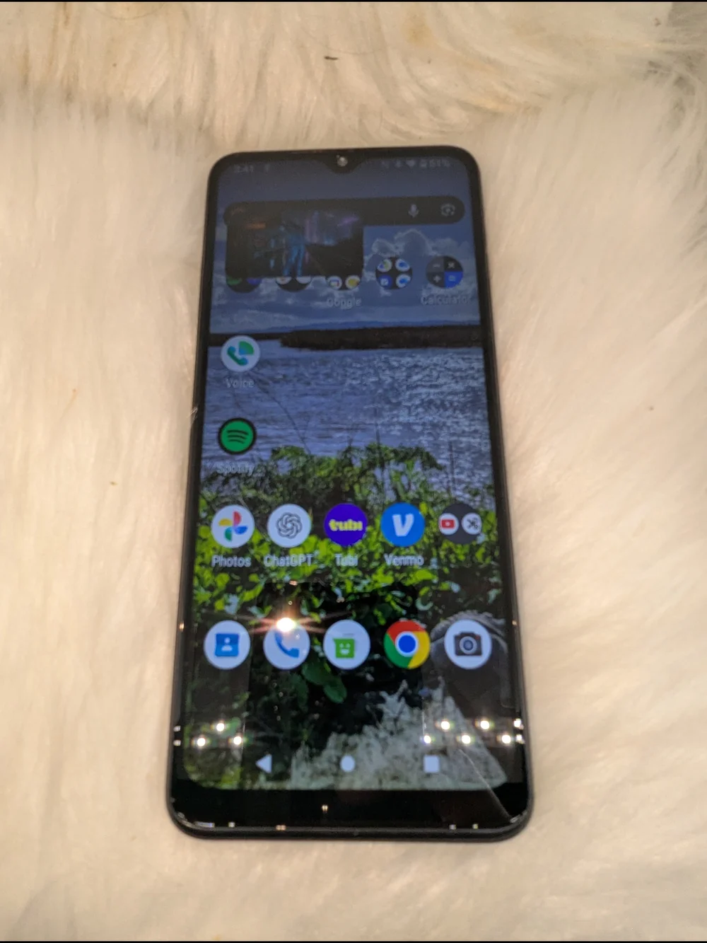 T-Mobile Black Android Phone with Triple Camera